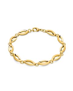 Boccia Titan Armband vergoldet 03001-04