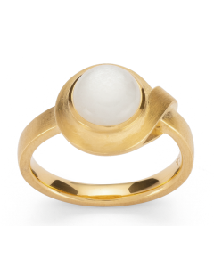 bastian inverun Ring Silber vergoldet Golden Moontwist  43360