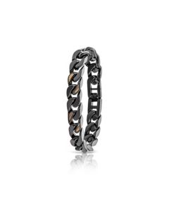 Holzkern Armband Bodyguards Walnuss-Dunkelgrau