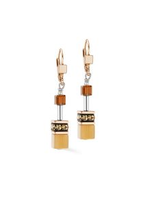 COEUR DE LION Ohrhänger GeoCUBE® Iconic Mocha Mousse 2838201100