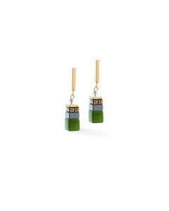 COEUR DE LION GeoCUBE® Precious Motion Ohrringe Forest Light gold 3017210500