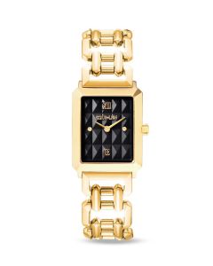 Coeur de Lion Damenuhr Iconic Spikes Schwarz Statement Gold 7672741613