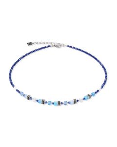 Coeur de Lion Halskette Mini Cubes blau 4565100700
