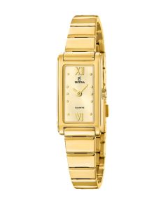 Festina Damenuhr Edelstahl vergoldet Mademoiselle F20768-2