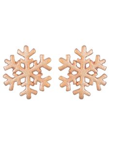 Ohrstecker Silber rosévergoldete Schneeflocke JA19572