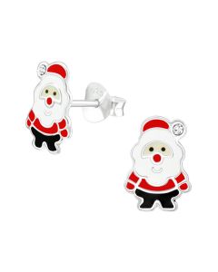 Ohrstecker Weihnachtsmann Silber 196190