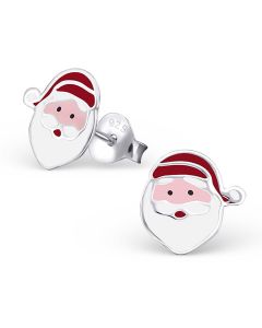 Ohrstecker Weihnachtsmann Silber 19620