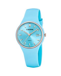 Calypso Armbanduhr hellblau K6087-3