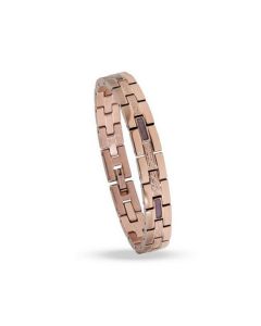 Holzkern Damenarmband Kensington Amethyst-Rosé II