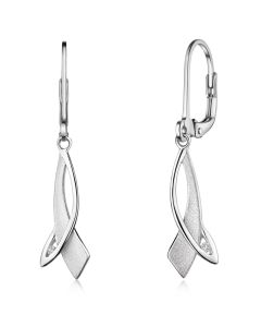 Ohrhänger Recycling-Silber mit Zirkonia KES5355
