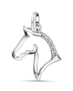 Anhänger Pferd Recycling-Silber 54293