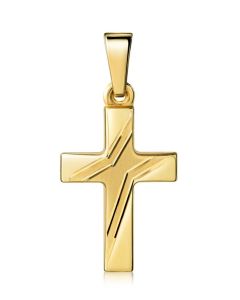 Silber Kreuz Anhänger vergoldet 55939