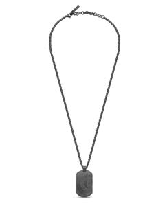 Police Kette Edelstahl Dog Tag schwarz PEAGN0041101
