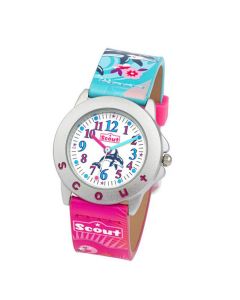 Scout Kinderuhr pink Delphin Flamingo 280393040