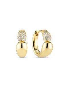 Sif Jakobs Silber Goccia Creolo Piccolo goldplattiert SJ-E2582-CZ-YG
