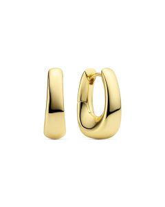 Sif Jakobs Silber Creolen  goldplattiertt Borsa Pianura SJ-E2620-YG