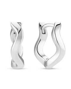 Sif Jakobs Silber Creolen Ellera Waves Pianura SJ-E3859