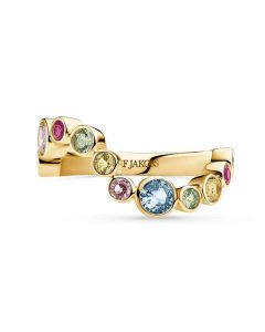 Sif Jakobs Silber Ring Sardinien Wave SJ-R2631-XCZ-YG