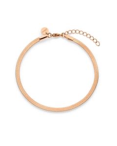 S.Oliver Damen Armband Edelstahl roségold