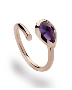 bastian inverun Ring Rosegold Amethyst 12420