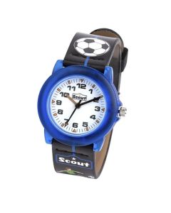 Scout Kinderuhr blau Fußball 164000007