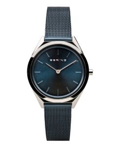 Bering Damenuhr Ultra Slim silber-blau 17031-307