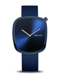 Bering Herrenuhr PEBBLE blau 18040-397