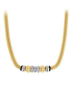 S.Oliver Damen Edelstahlcollier IP gold 2036834