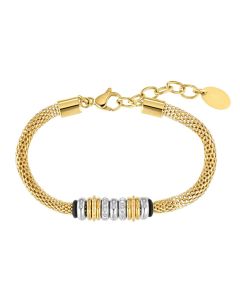 S.Oliver Damen Edelstahl Armband IP gold 2036836