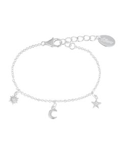 S.Oliver Silber Armband Sonne, Mond, Stern 2036884