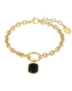 S.Oliver Damen Edelstahl  Armband vergoldet 2038859