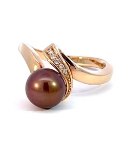 Perl Ring 585 Rosé-Gold