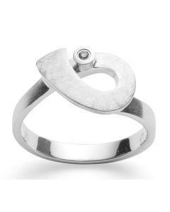 bastian inverun Ring Silber Brilliant Twist 42840