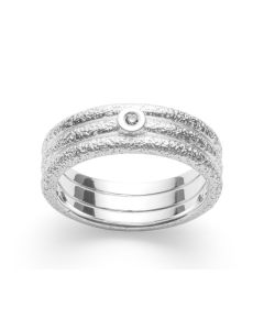 Bastian Silber Ring Silver Sparkle 43110