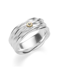 Bastian Silber Ring Silver Wave 45300