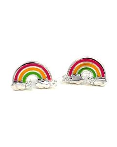 Yvette Ries Silber Kinder Ohrstecker Regenbogen 591014024001