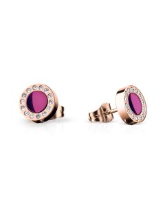 BERING Ohrstecker rosévergoldet purple 707-390-05