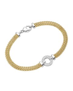 Milanaise Armband 925/-zweifarbig 92016994190