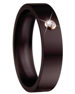 BERING Arctic Symphony Ring Ringeinsatz Keramik braun