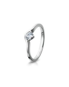 Breuning Antragsring Verlobungsring 925/- Silber mit Zirkonia