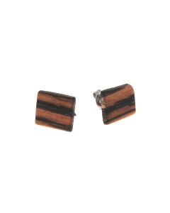 Kayu Design Ohrstecker - Zebrano Holz