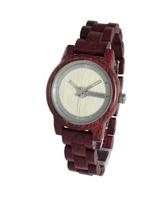 Holzkern Armbanduhr Eiger - Amaranth-Birke