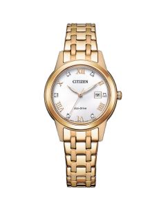 Citizen Damenuhr EcoDrive goldfarben FE1243-83A