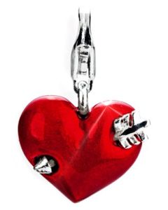 Charm Herz mit Pfeil HB238 - Hearts