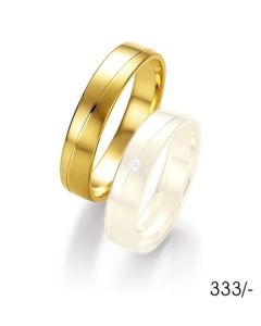 Collection Ruesch Honeymoon Light Gold Trauring 333/-