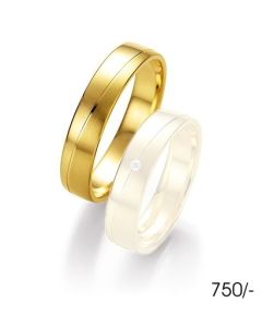 Collection Ruesch Honeymoon Light Gold Trauring 750/-