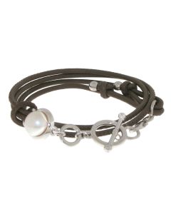 Yvette Ries Lederarmband 6-50