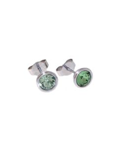 Yvette Ries Ohrstecker Silber mit Swarovsky Element 41444 grün