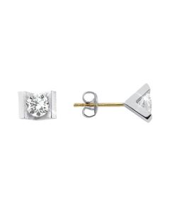 Solitär - Ohrstecker mit Brillant 1,00 ct