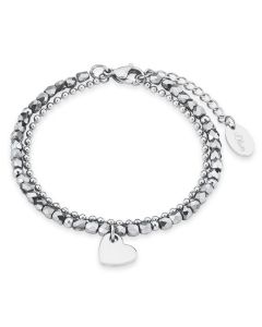 S.Oliver Damen Armband 2018344 mit Herzanhänger